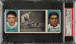 1912 T202 Hassan Triple Folder "Too Late For Devlin" Ames/Meyers PSA EX 5