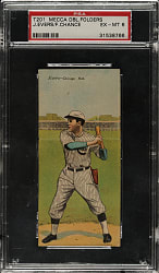 1911 T201 Mecca Double Folders Johnny Evers/Frank Chance PSA EX-MT 6