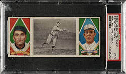 1912 T202 Hassan Triple Folder "Ford Putting Over a Spitter" Vaughn/Ford PSA VG 3