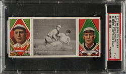 1912 T202 Hassan Triple Folder "Elberfeld Gets His Man" Elberfeld/Milan PSA VG 3