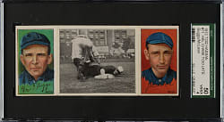 1912 T202 Hassan Triple Folder "Hal Chase Too Late" Suggs/McLean SGC VG/EX 50