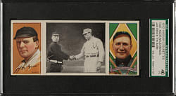 1912 T202 Hassan Triple Folder "Just Before the Battle" John McGraw/Hugh Jennings SGC VG 40