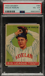 1933 R319 Goudey #96 Willis Hudlin PSA VG-EX 4