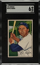 1952 Bowman #80 Gil Hodges SGC EX/NM 6