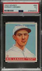 1933 R319 Goudey #68 Horace Lisenbee PSA EX 5
