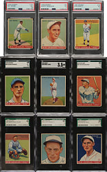 1933 R319 Goudey SGC- and PSA-Graded Collection (9)