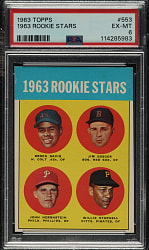 1963 Topps #553 Willie Stargell Rookie PSA EX-MT 6