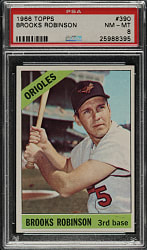 1966 Topps #390 Brooks Robinson PSA NM-MT 8