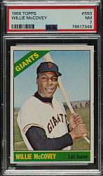 1966 Topps #550 Willie McCovey PSA NM 7
