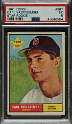 1961 Topps #287 Carl Yastrzemski PSA EX 5