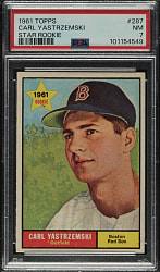 1961 Topps #287 Carl Yastrzemski PSA NM 7
