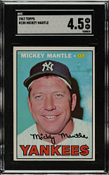 1967 Topps #150 Mickey Mantle SGC VG/EX+ 4.5
