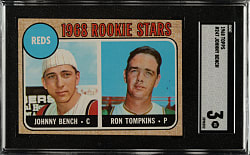 1968 Topps #247 Johnny Bench Rookie SGC VG 3