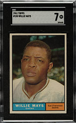 1961 Topps #150 Willie Mays SGC NM 7