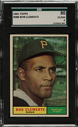 1961 Topps #388 Roberto Clemente SGC EX/NM 80