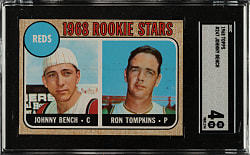 1968 Topps #247 Johnny Bench Rookie SGC VG/EX 4