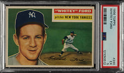 1956 Topps #240 Whitey Ford PSA EX 5
