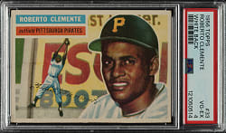 1956 Topps #33 Roberto Clemente White Back PSA VG-EX 4