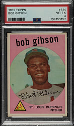 1959 Topps #514 Bob Gibson Rookie PSA VG-EX 4