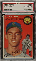 1954 Topps #201 Al Kaline Rookie PSA EX-MT 6