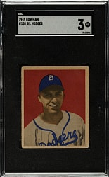 1949 Bowman #100 Gil Hodges Rookie SGC VG 3