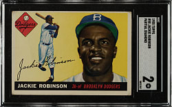 1955 Topps #50 Jackie Robinson SGC GOOD 2