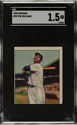 1950 Bowman #98 Ted Williams SGC FAIR 1.5