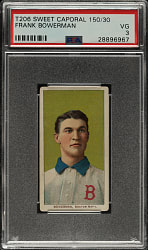 1909-1911 T206 White Border Frank Bowerman PSA VG 3