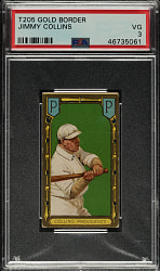 1911 T205 Gold Border Jimmy Collins Minor Leaguer PSA VG 3