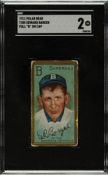 1911 T205 Gold Border E.B. Barger Full "B" on Cap SGC GOOD 2 - Polar Bear Back