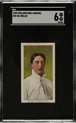 1909 E95 Philadelphia Caramel Vic Willis SGC EX/NM 6
