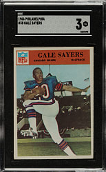 1966 Philadelphia Football #38 Gale Sayers Rookie SGC VG 3