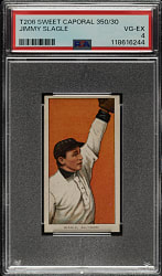 1909-1911 T206 White Border Jimmy Slagle PSA VG-EX 4