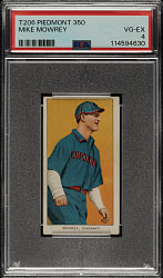 1909-1911 T206 White Border Mike Mowrey PSA VG-EX 4