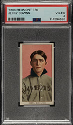 1909-1911 T206 White Border Jerry Downs PSA VG-EX 4