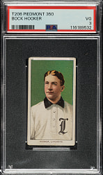 1909-1911 T206 White Border Bock Hooker Southern Leaguer PSA VG 3