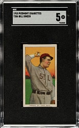 1909-1911 T206 White Border Bill Dineen SGC EX 5