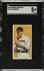 1909-1911 T206 White Border Jack Warhop SGC EX 5