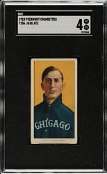 1909-1911 T206 White Border Jake Atz SGC VG/EX 4