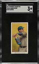 1909-1911 T206 White Border Ed Abbaticchio Blue Sleeves SGC VG 3