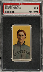 1909-1911 T206 White Border George Perring PSA EX 5