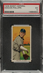 1909-1911 T206 White Border Deacon Phillippe PSA EX 5