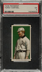 1909-1911 T206 White Border Topsy Hartsel PSA EX 5