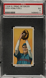 1909-1911 T206 White Border Dick Hoblitzell PSA EX 5 - El Principe De Gales Back