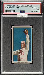 1909-1911 T206 White Border Charlie Starr PSA EX-MT+ 6.5