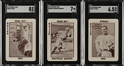 1913 WG5 National Game SGC-Graded Trio: Larry McLean, Marty O'Toole and Runner Looking Backward