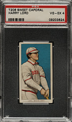 1909-1911 T206 White Border Harry Lord PSA VG-EX 4