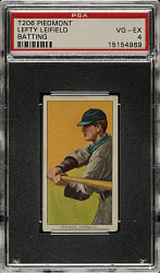 1909-1911 T206 White Border Lefty Leifield Batting PSA VG-EX 4