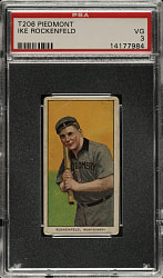1909-1911 T206 White Border Ike Rockenfeld Southern Leaguer PSA VG 3