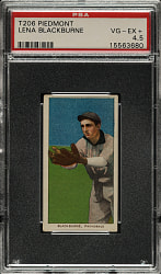 1909-1911 T206 White Border Lena Blackburne PSA VG-EX+ 4.5